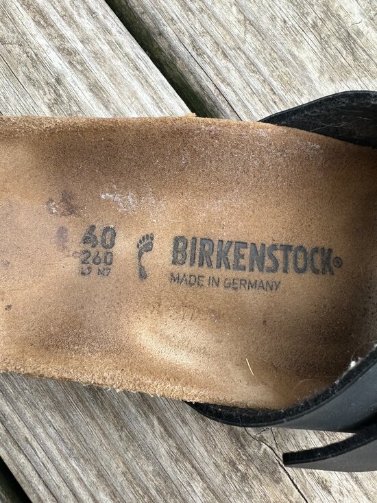 Birkenstock Womens Catalina Sandal Size 40 Birko-Flor Strap Black - Picture 6 of 7